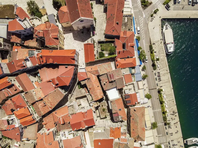 Šibenik Old Town House — drone view 4